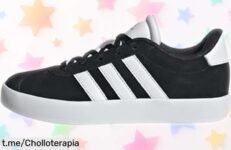 Zapatillas infantiles adidas VL Court 3.0 con cierre de velcro, super chollo que aguanta cualquier trote: ¡aprovecha este ofertón único para verles sonreír hoy mismo!