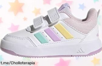 Zapatillas para bebé adidas Tensaur Sport 3.0 a un precio loco: ¡cierre fácil, duraderas y estilo clásico! No dejes pasar esta oportunidad maravillosa para tu pequeño.