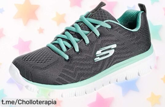 Zapatillas para mujer Skechers Graceful Get Connected a precio loco, suela flexible y plantilla adaptativa que te hará sentir como en las nubes. ¡No dejes pasar este super chollo!