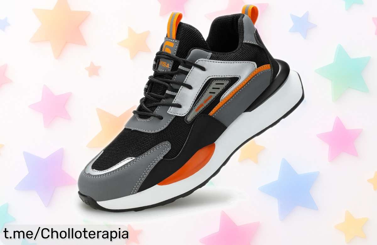 Zapatos de trabajo con punta de acero y suela antideslizante: ¡ofertón ligero para currar sin miedo a pinchazos! No te lo pierdas, tu seguridad a un precio increíble.