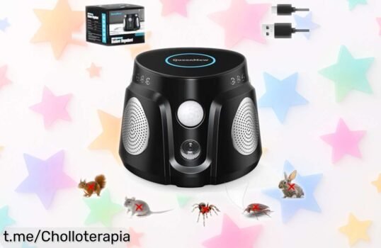 Ahuyentador de ratas y gatos con luces estroboscópicas que cubre 200 m², precio loco para vivir sin preocupaciones jamás. ¡Aprovecha antes de que se agote!
