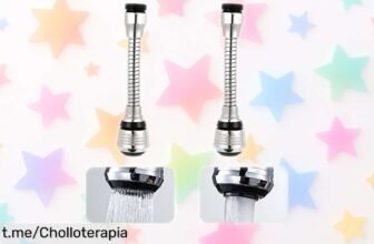 Extensor para grifo de fregadero ROOBZE: ¡chollo increíble con 2 piezas que giran 360º y simplifican tu vida en la cocina! No dejes pasar esta oferta única.