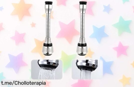 Extensor para grifo de fregadero ROOBZE: ¡chollo increíble con 2 piezas que giran 360º y simplifican tu vida en la cocina! No dejes pasar esta oferta única.