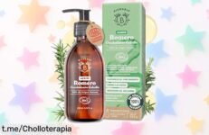 Aceite de Romero BIONOBLE para pelo y barba, crece fuerte desde la raíz y nunca pringoso; ahora a precio loco, ¡no te lo pierdas y cuida tu melena natural ya!