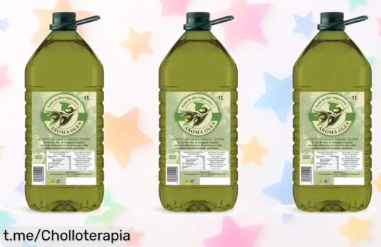 Aceite de oliva virgen extra AROMA OLEA 3x5L, ¡ofertón irresistible! Dale sabor a tus platos con calidad al mejor precio. Aprovecha este chollazo antes que se agote.