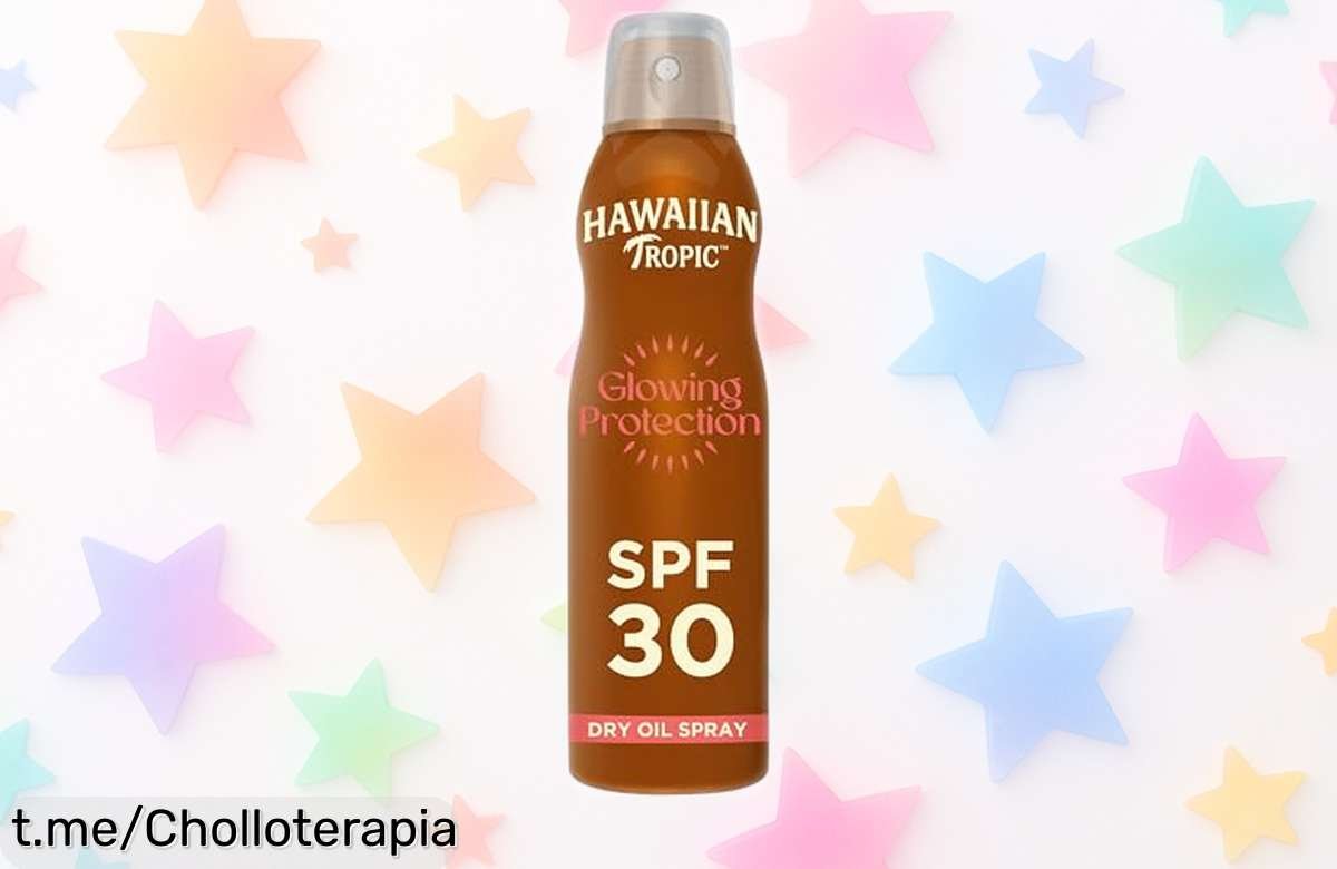 Aceite seco bronceador Hawaiian Tropic con SPF30: ¡ofertón ideal para lucir un moreno increíble mientras te mimas! Protege tu piel y disfruta del verano sin preocupaciones.