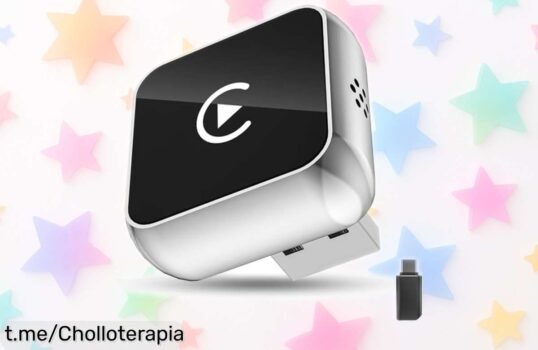 Adaptador inalámbrico para CarPlay y Android Auto, el chollo perfecto que convierte tu coche en moderno sin cables. ¡Actualiza ya y disfruta de cada viaje!