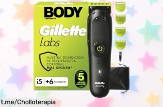 Afeitadora corporal GilletteLabs i5 Body + Intimate, ¡chollazo para cuidarte sin dolor! Aprovecha esta oferta antes de que se acabe y luce increíble.
