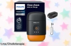 Afeitadora eléctrica compacta Philips Serie 500: ¡Super chollo para que tu piel esté suave y fresca, llévala donde quieras! Aprovecha este ofertón antes de que sea tarde.