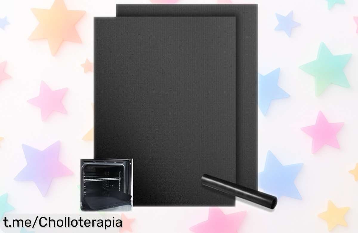 Alfombrilla para horno KitchenRaku en pack de 2, ¡rebajada a un precio que está regalado! Cocinar sin ensuciar nunca fue tan fácil y divertido.