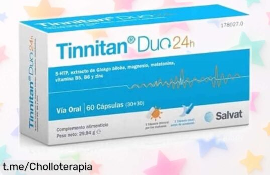 Alivio espectacular para tus oídos con Tinnitan: ¡60 cápsulas en un pack que cuidarás tu salud auditiva a un precio de locura! No lo dejes escapar.
