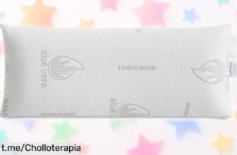 Almohada viscoelástica Todocama con aloe vera perfecta para tu descanso a un precio loco que no querrás dejar escapar, ¡tu cuello te lo agradecerá cada noche!