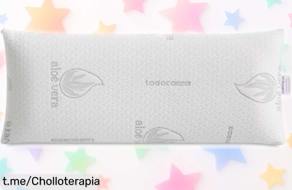 Almohada viscoelástica Todocama con aloe vera perfecta para tu descanso a un precio loco que no querrás dejar escapar, ¡tu cuello te lo agradecerá cada noche!