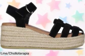 Alpargatas de cuña negras Chika10 Leather que transformarán tu look, ¡ahora a un precio regalado! No te lo pierdas o te arrepentirás.