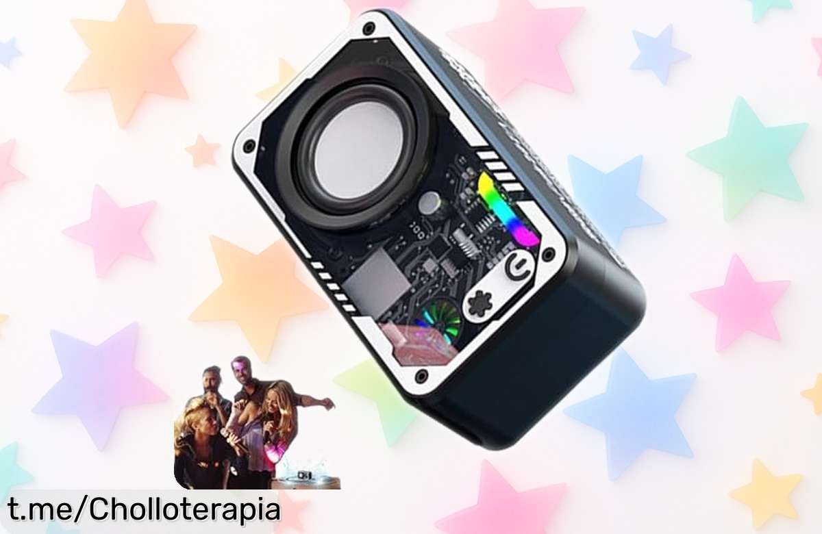 Altavoz Bluetooth con sonido 3D y luces LED que vibran al ritmo, ¡este precio de escándalo es una oportunidad que no puedes dejar escapar!