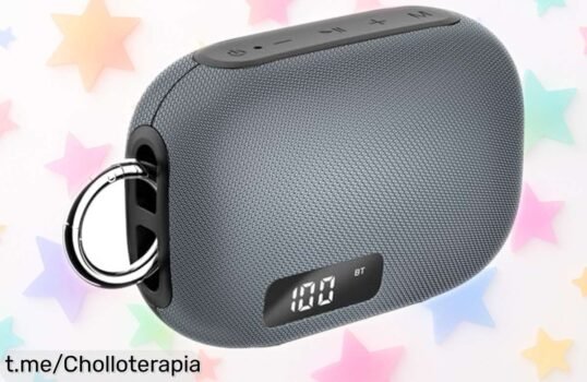 Altavoz Bluetooth portátil TIMU con 30W y luces RGB a precio de locura: Monta la fiesta donde quieras y disfruta horas de música sin parar, ¡no te quedes sin el tuyo!
