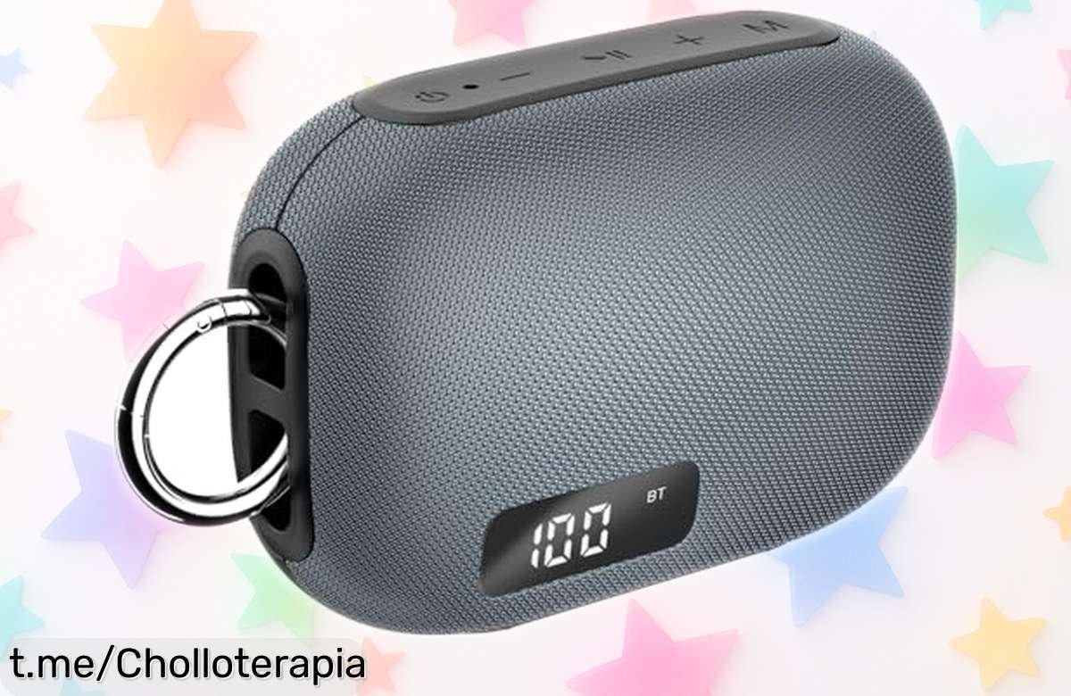 Altavoz Bluetooth portátil TIMU con 30W y luces RGB a precio de locura: Monta la fiesta donde quieras y disfruta horas de música sin parar, ¡no te quedes sin el tuyo!