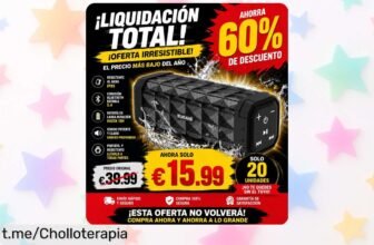 Altavoz portátil Bluetooth BUGANI de 30W, potencia brutal y 30 horas de música; precio loco con el cupón, ¡haz que tus fiestas sean inolvidables ya!