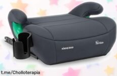 Alzador KikkaBoo iPOP con ISOFIX a precio loco: súper ligero, fácil de usar y con portavasos. ¡No te pierdas este ofertón para los peques!
