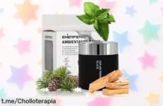 Ambientador de coche Enerfero en aerosol: aroma a menta y limón ajustable, ahora a precio tirado para que tu auto huela fresco siempre ¡No te quedes sin él!