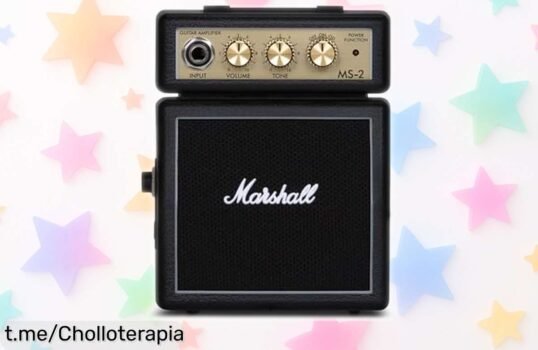 Amplificador Marshall MS2 para guitarra con control de tono: un chollazo portátil al precio más bajo, toca tu música sin molestar y disfruta cada acorde como nunca.