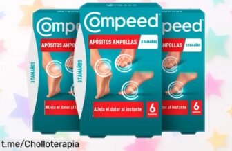 Ampollas hidrocoloides para rozaduras COMPEED, el ofertón que cura al instante y cuida tus pasos. ¡Dile adiós al dolor de pies y sal a disfrutar hoy mismo!