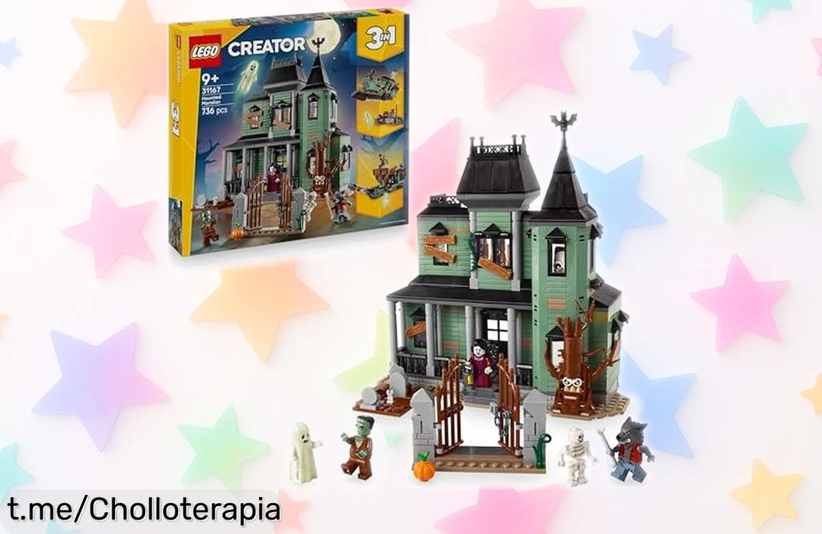 Asombroso set LEGO Creator 3 en 1 Mansión Encantada: ¡precio rebajado para que los peques creen aventuras terroríficas ya mismo y dejen volar su imaginación sin límites!