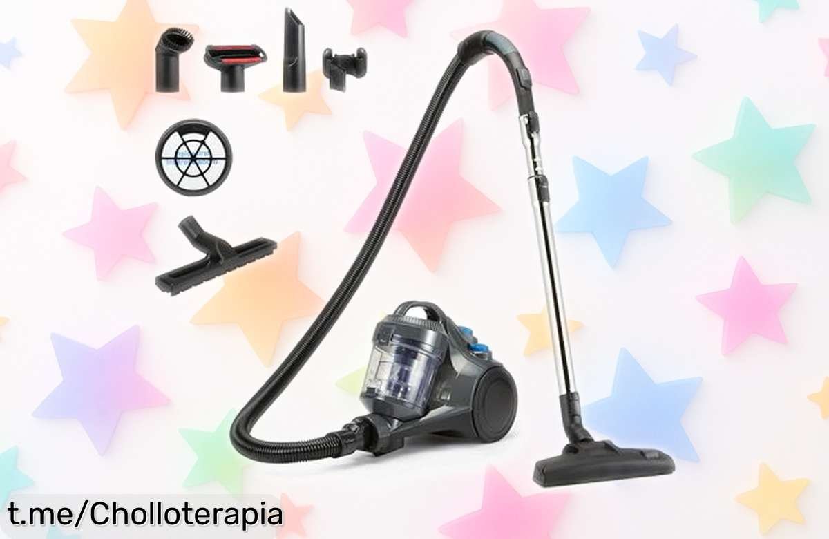 Aspirador cilíndrico Amazon Basics de 850W, el aliado perfecto para dejar tu hogar impecable a un precio muy bajo. ¡No dejes pasar esta oportunidad y disfruta del resultado!