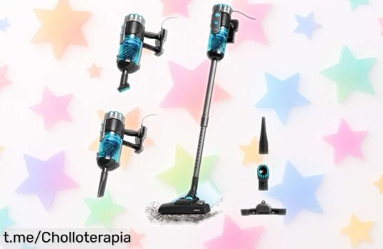 Aspirador vertical Cecotec Conga Popstar 600 XTREME: la limpieza más fácil con succión potente y cabezal 360º a un precio de locura que no querrás dejar escapar.