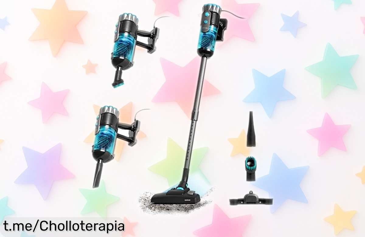 Aspirador vertical Cecotec Conga Popstar 600 XTREME: la limpieza más fácil con succión potente y cabezal 360º a un precio de locura que no querrás dejar escapar.