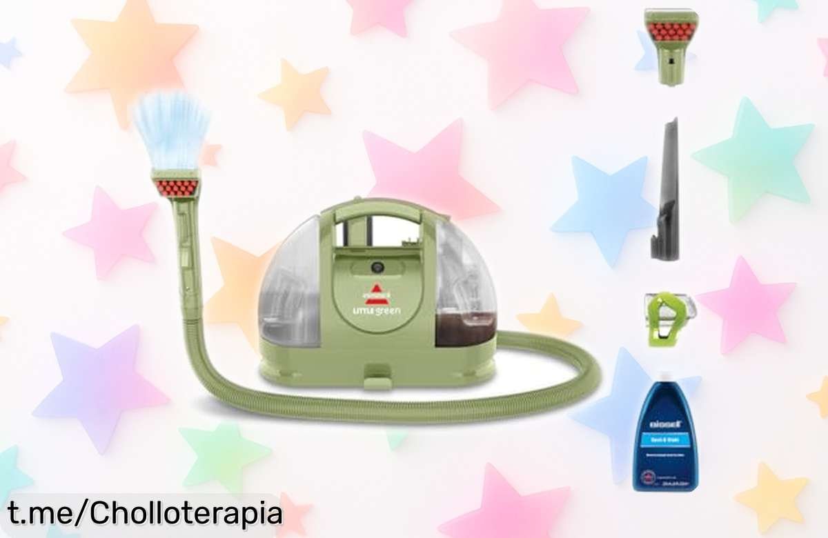 Aspiradora de agua BISSELL Little Green a un precio locísimo, combate manchas y líquidos al instante. ¡No te quedes sin ella y dale brillo a tu hogar ya!