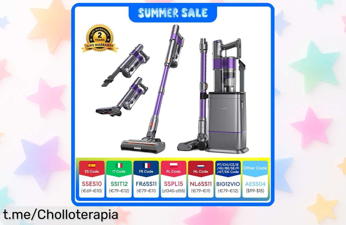 Aspiradora de mano ILIFE H90 Pro, ¡te la llevas a precio de risa con el cupón! Perfecta para pelos de mascota y super silenciosa, no te quedes sin la tuya.