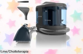 Aspiradora inalámbrica PrettyCare PC808 con manguera larga y doble tanque, ¡un ofertón que hará desaparecer las manchas de tu hogar al instante!