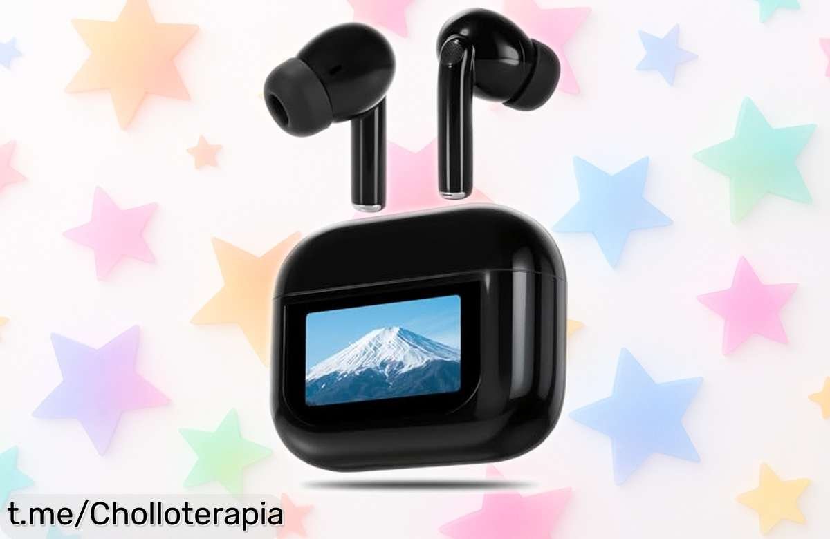 Auriculares Bluetooth Canareen con pantalla táctil y cancelación de ruido, ¡rebajados a precio loco! 40 horas de música para que no pares nunca. ¡Llévatelos ya y disfruta sin límites!