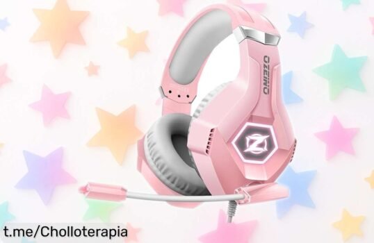 Auriculares gaming Ozeino con graves potentes y micrófono antirruido a precio loco: mejora tus partidas y siéntete como un campeón. ¡No dejes pasar esta oportunidad!