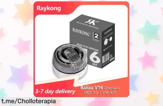 Baliza V16 homologada DGT con luz LED y geolocalizador a precio de locos: ¡Sube tu seguridad en carretera antes de que se agote!