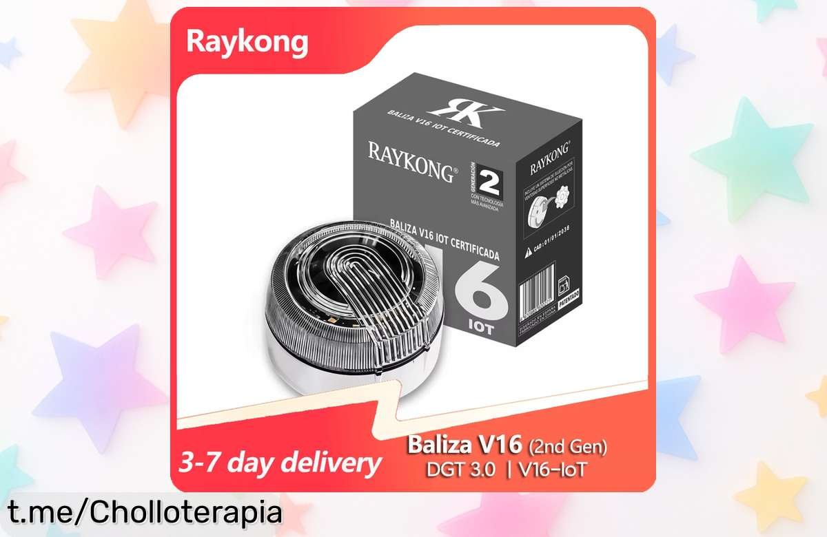 Baliza V16 homologada DGT con luz LED y geolocalizador a precio de locos: ¡Sube tu seguridad en carretera antes de que se agote!