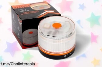 Baliza de emergencia BESCH V16 con luz LED visible a 1 km, localización automática y protección total: ¡Chollo increíble que no puedes dejar escapar!