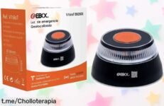 Baliza luz de emergencia Ebox V16, el super chollo que te avisa y señaliza en carretera fácilmente. Aprovecha el descuento brutal y siente la seguridad al volante hoy mismo.