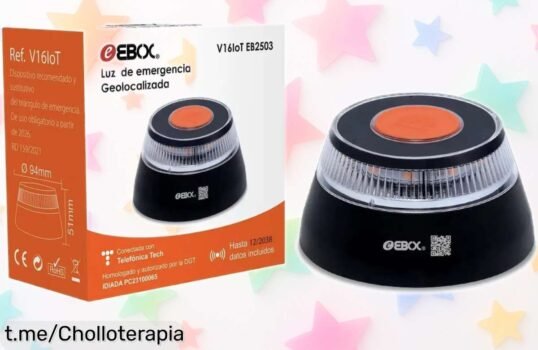 Baliza luz de emergencia Ebox V16, el super chollo que te avisa y señaliza en carretera fácilmente. Aprovecha el descuento brutal y siente la seguridad al volante hoy mismo.