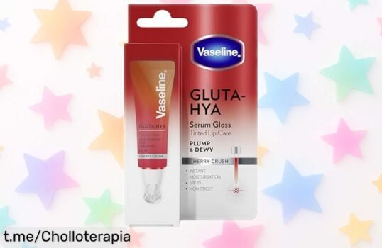 Bálsamo labial Vaseline con volumen y color, ¡ofertón brutal para unos labios hidratados y brillantes al instante! No dejes pasar esta oportunidad única de lucir perfecto.