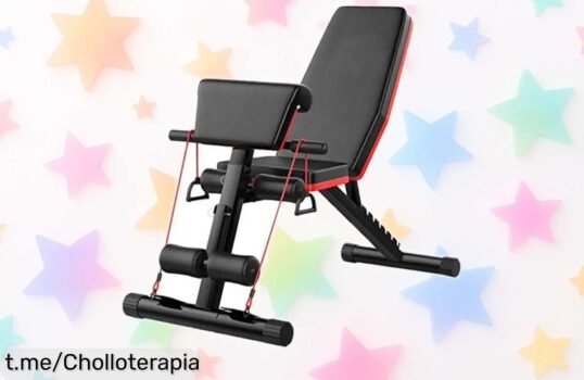 Banco de abdominales ajustable y multifuncional, el super chollo perfecto para ponerte en forma sin salir de casa. ¡Apresúrate, esta oferta no se repetirá!