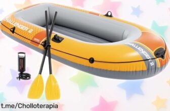 Barca hinchable Intex Challenger 2 para dos personas, ¡súper resistente y lista para tus escapadas al agua! No dejes pasar este chollo que no se repetirá.