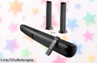 Barra de sonido GarageRock 2026 que se separa para un sonido envolvente increíble, ahora a precio loco y con Bluetooth 5.3. ¡No dejes pasar este ofertón que disfrutarás al máximo!