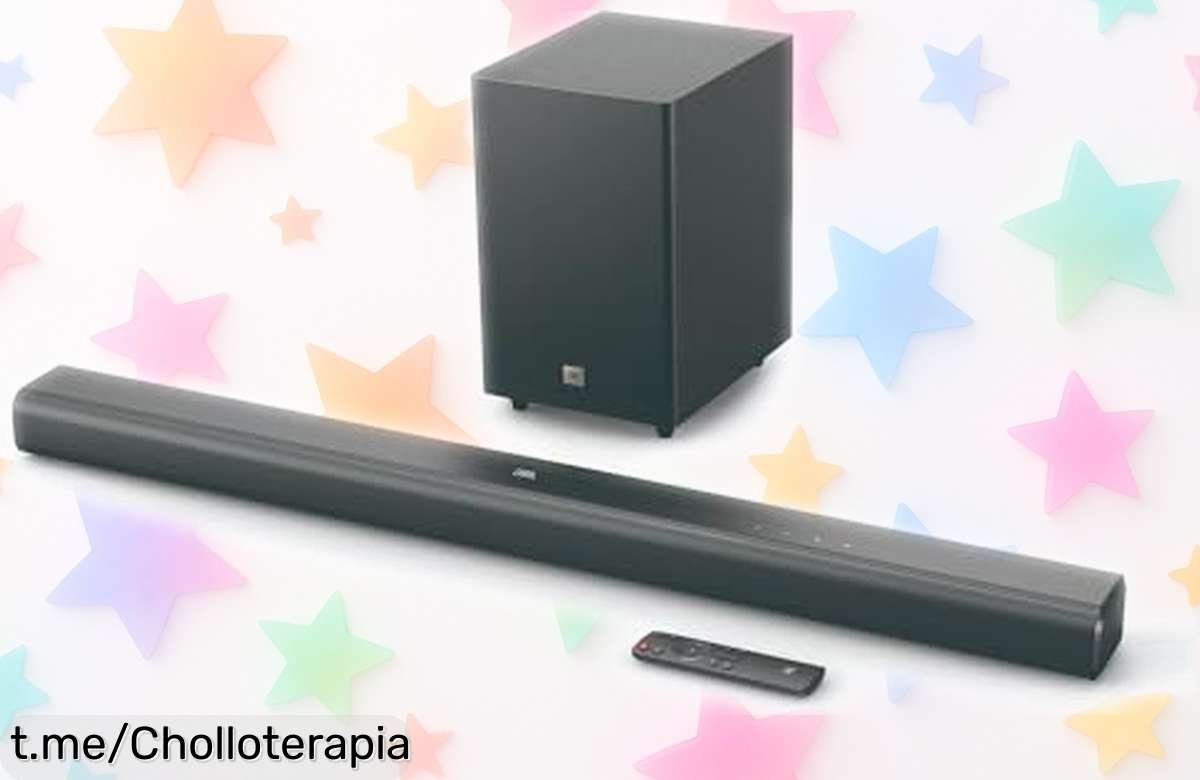 Barra de sonido JBL Cinema SB 550 con subwoofer: eleva tus películas a otro nivel con un precio loco, ¡haz que cada diálogo suene cristalino y disfruta del cine en casa ya!