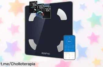 Báscula digital Renpho con Bluetooth y análisis en 13 funciones, un ofertón sorprendente que a tu familia le encantará ¡No te quedes sin ella y mejora tu salud ya!