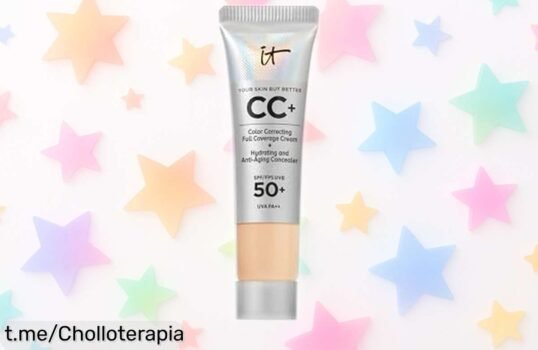 Base de maquillaje antiedad IT Cosmetics con SPF50+: ¡cobertura total y acabado natural al mejor precio! Dale a tu piel el cuidado que se merece antes que se acabe esta oferta.