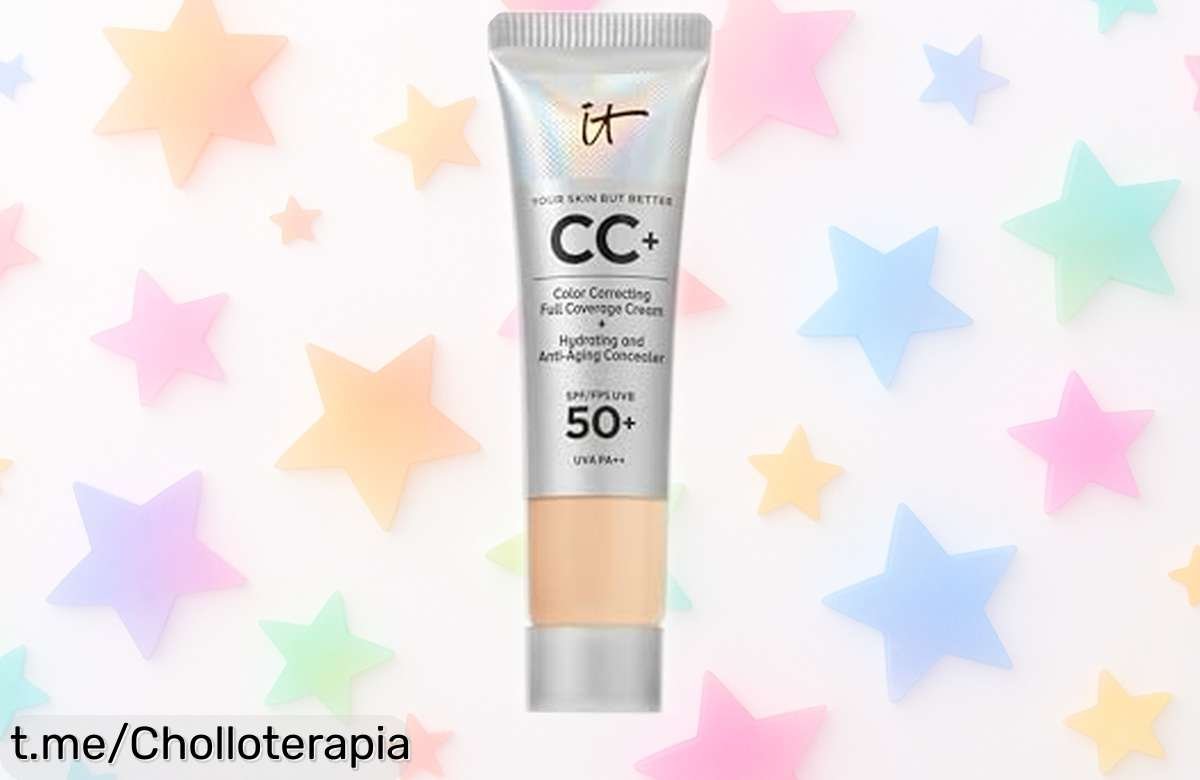 Base de maquillaje antiedad IT Cosmetics con SPF50+: ¡cobertura total y acabado natural al mejor precio! Dale a tu piel el cuidado que se merece antes que se acabe esta oferta.