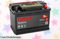 Batería de coche Tudor TB740 12V con un precio de risa para que arranque a la primera y olvides los problemas en el arranque ¡Aprovecha esta oferta brutal antes de que desaparezca!