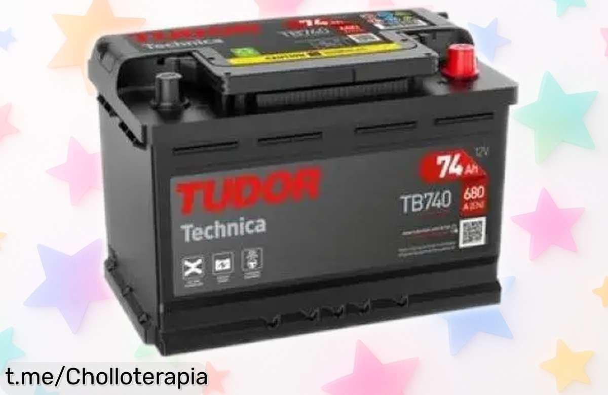 Batería de coche Tudor TB740 12V con un precio de risa para que arranque a la primera y olvides los problemas en el arranque ¡Aprovecha esta oferta brutal antes de que desaparezca!